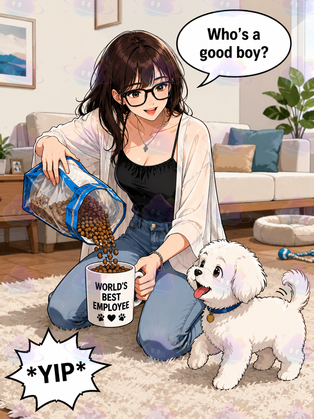 Who's a good boy?
*YIP*