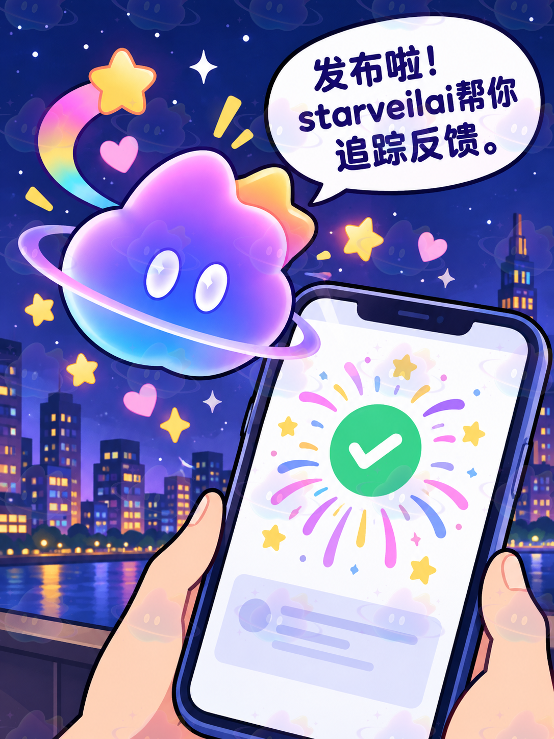 发布啦！starveilai帮你追踪反馈。