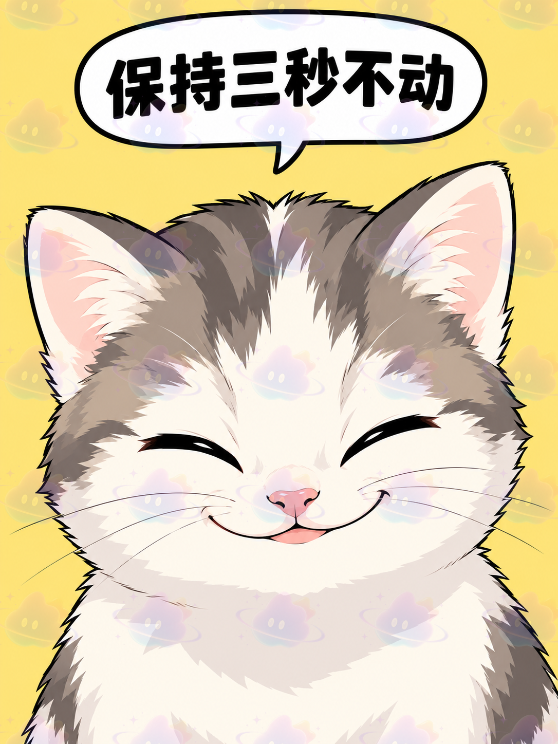 保持三秒不动
