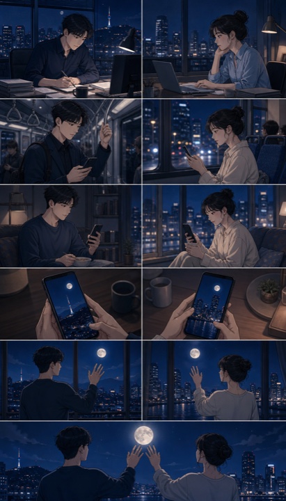我们看的同一轮月亮