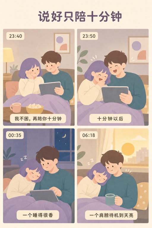说好只陪十分钟