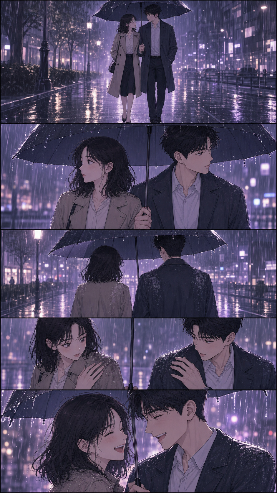 雨伞总会偏向你