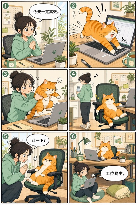 猫把我开除出了工位