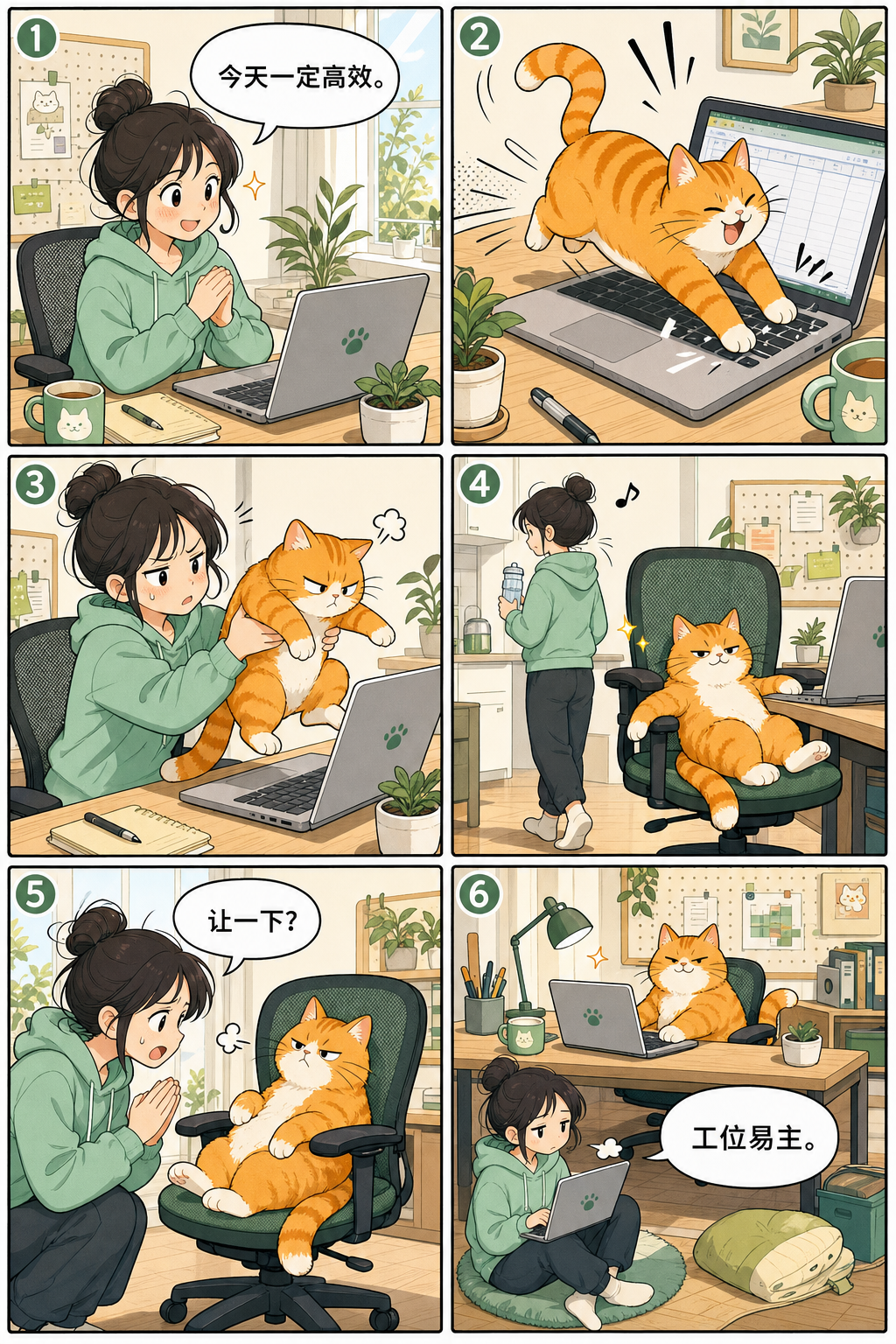 猫把我开除出了工位