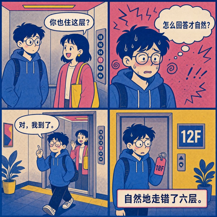 电梯里的社交