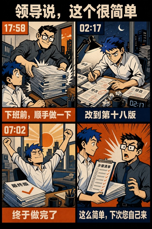 领导说，这个很简单