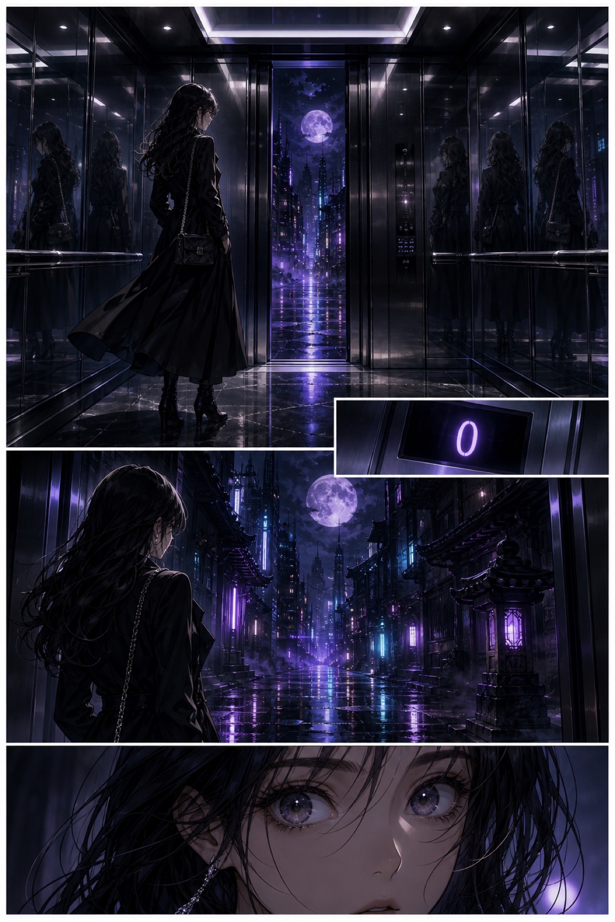由 StarVeil AI 生成的竖向国漫画面示例